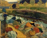 Gauguin, Paul - Washerwomen at the Roubine du Roi, Arles